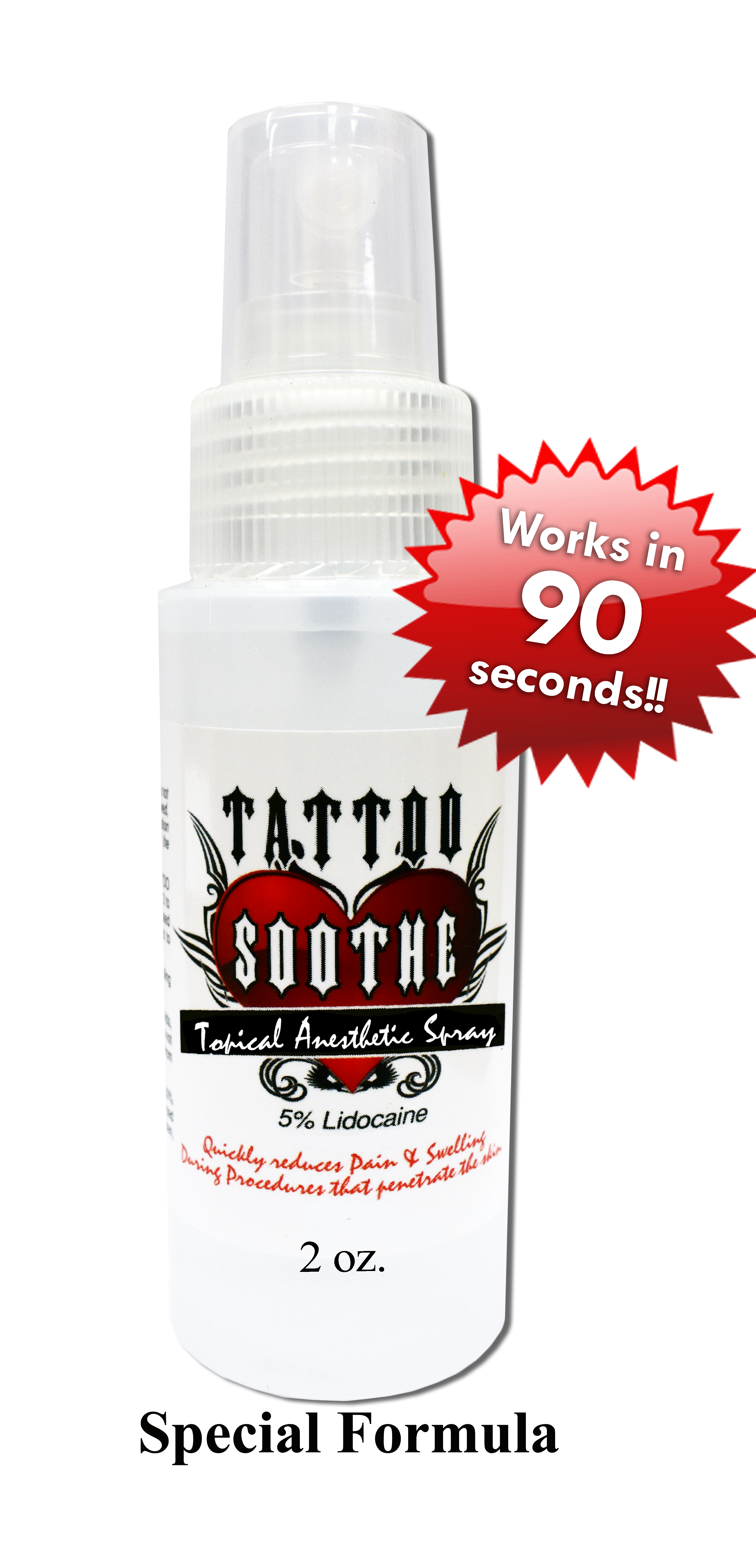 Tattoo Sothe Topical Spray 2oz