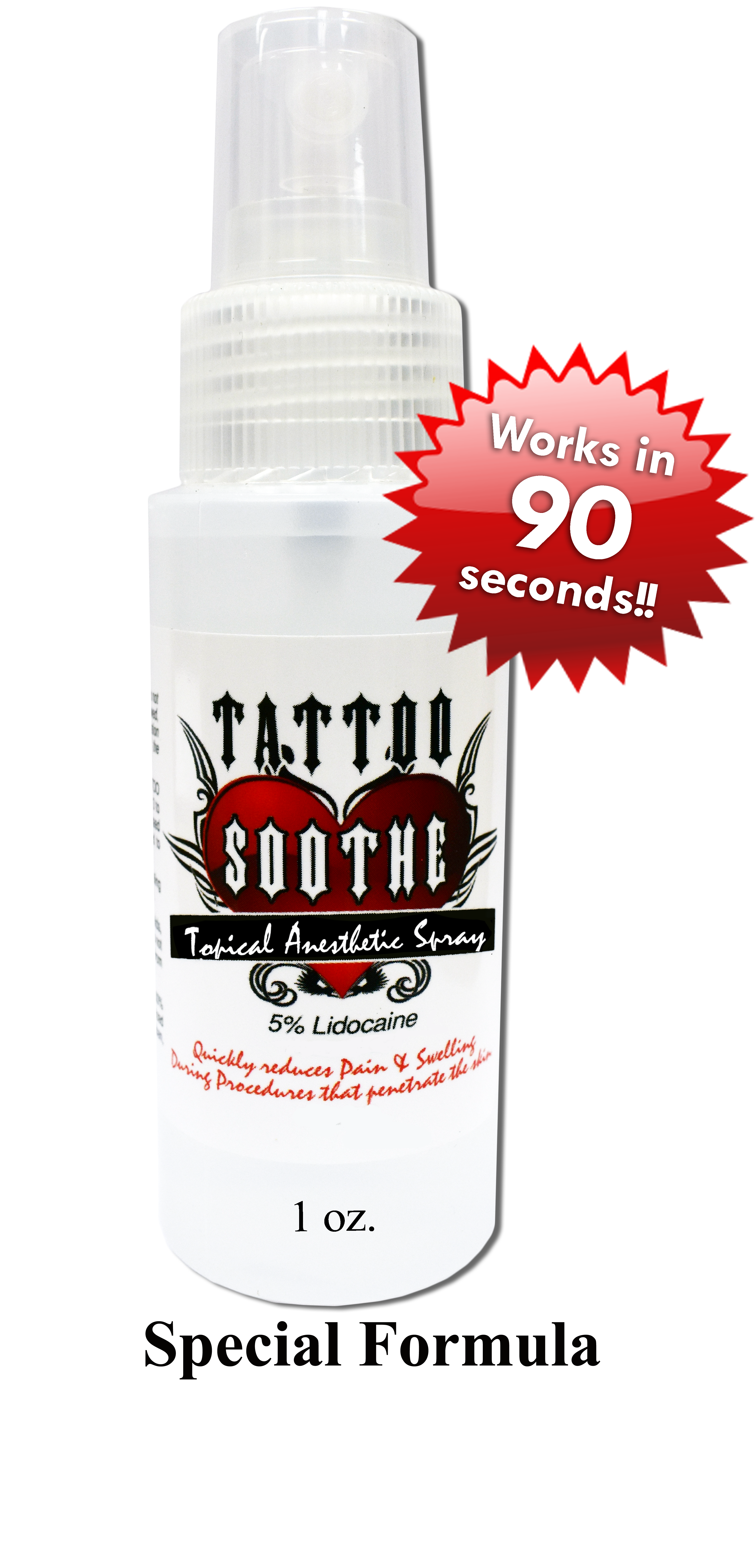 Tattoo Sothe Topical Spray 1 oz
